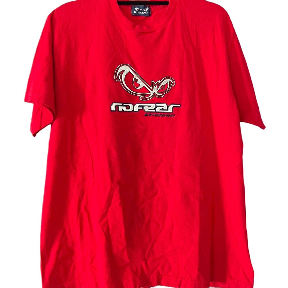 Vintage 90s No Fear Motorsport 3D Detailed Shirt Adult Large